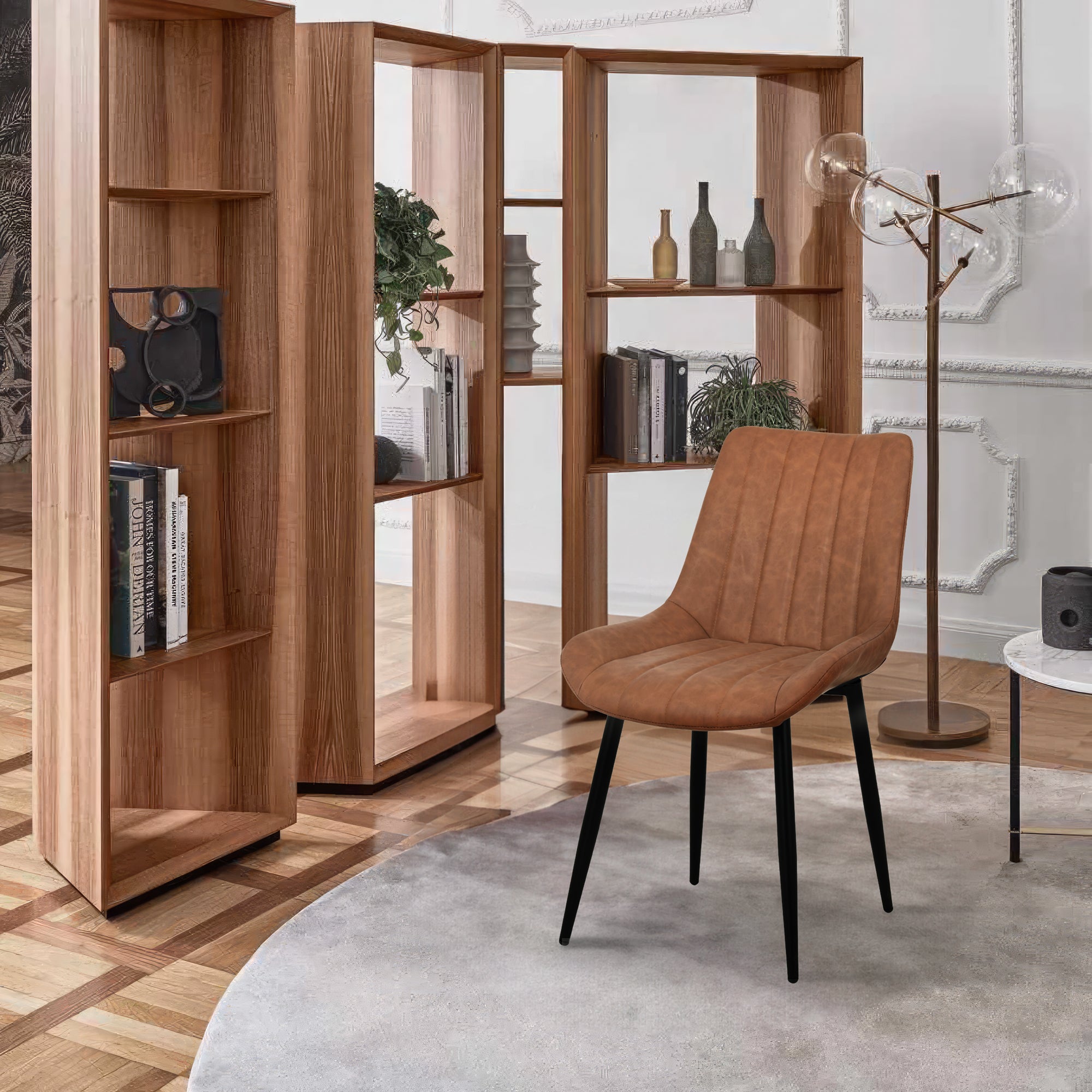 2er-Set Ofcasa Esszimmerstuhl PU-Leder Schr?ge Polsterstuhl Kunstleder Wohnzimmerst¨¹hle ofcasafurniture DE