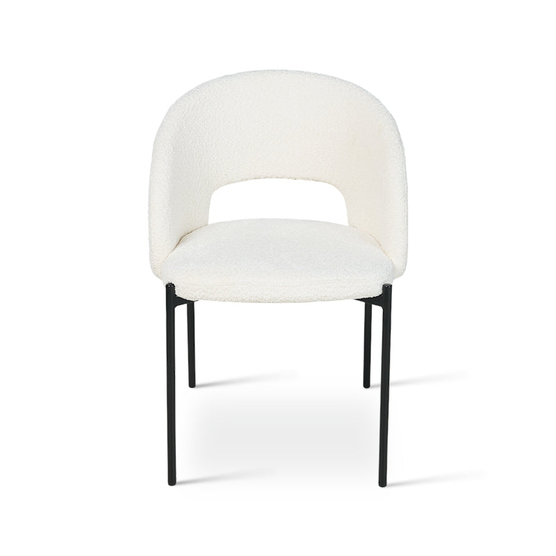 Cadeira de jantar Esme HDC022 em tecido de alta qualidade, estrutura em madeira e design moderno para sua sala de jantar.