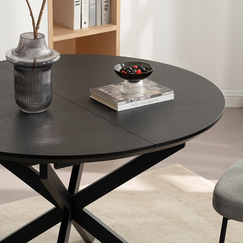 Mesa de Jantar Redonda Extensível Beverly (120 a 160 cm)