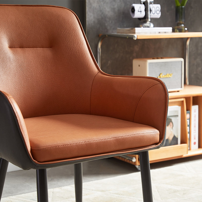 2 St¨¹ck Ofcasa zweifarbig gen?ht Kunstleder Esszimmerstuhl gepolstert Sessel Ofcasafurniture DE