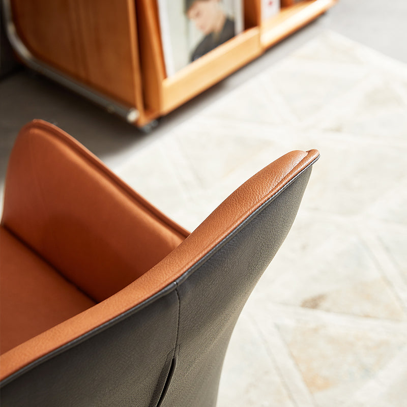 2 St¨¹ck Ofcasa zweifarbig gen?ht Kunstleder Esszimmerstuhl gepolstert Sessel Ofcasafurniture DE