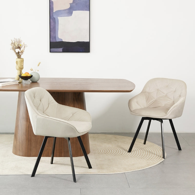 2er-Set Ofcasa Samt-Drehst¨¹hle mit 360-Grad-Drehteller Ofcasafurniture DE