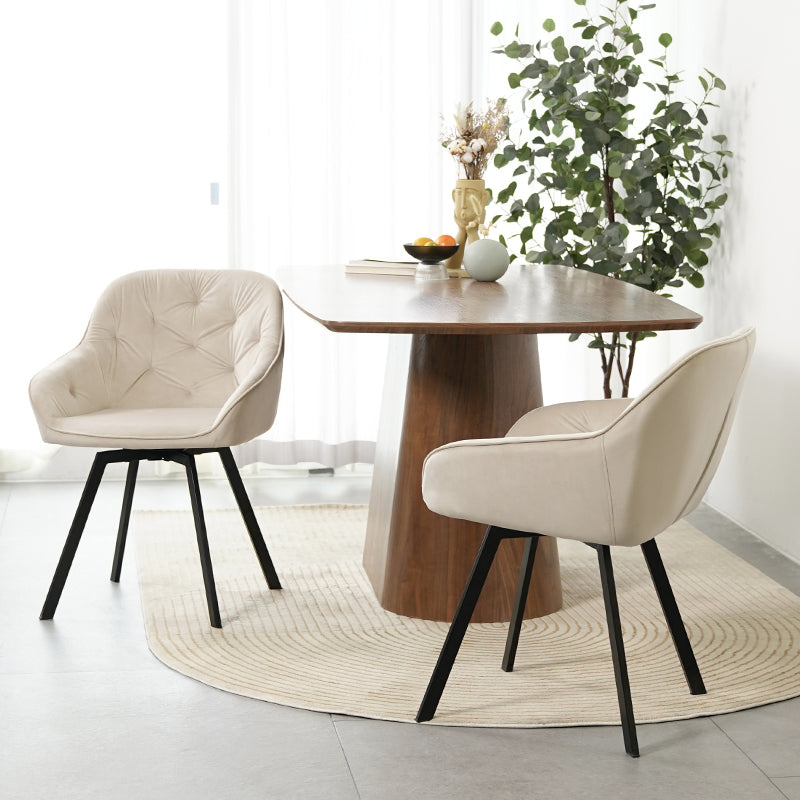 2er-Set Ofcasa Samt-Drehst¨¹hle mit 360-Grad-Drehteller Ofcasafurniture DE