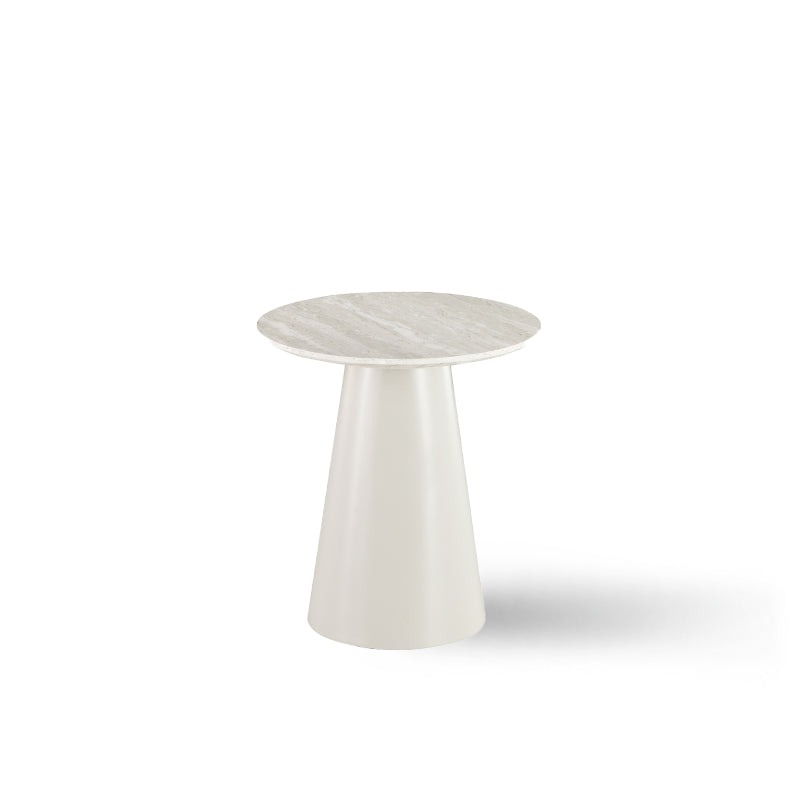 Mesa de Apoio Tottie Sleek [Travertino] [45 cm]