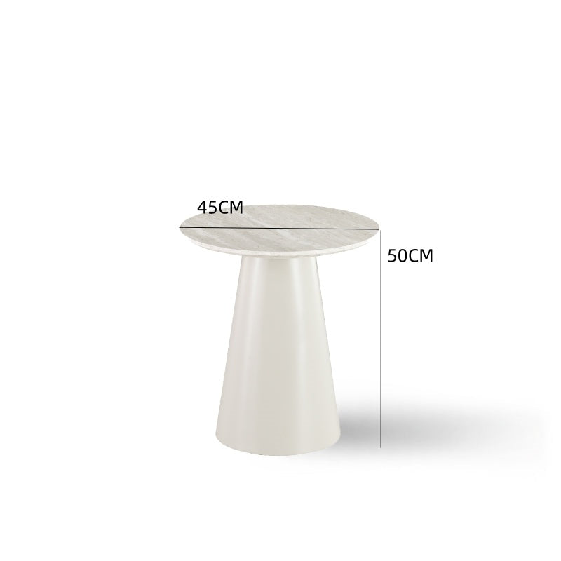 Mesa de Apoio Tottie Sleek [Travertino] [45 cm]