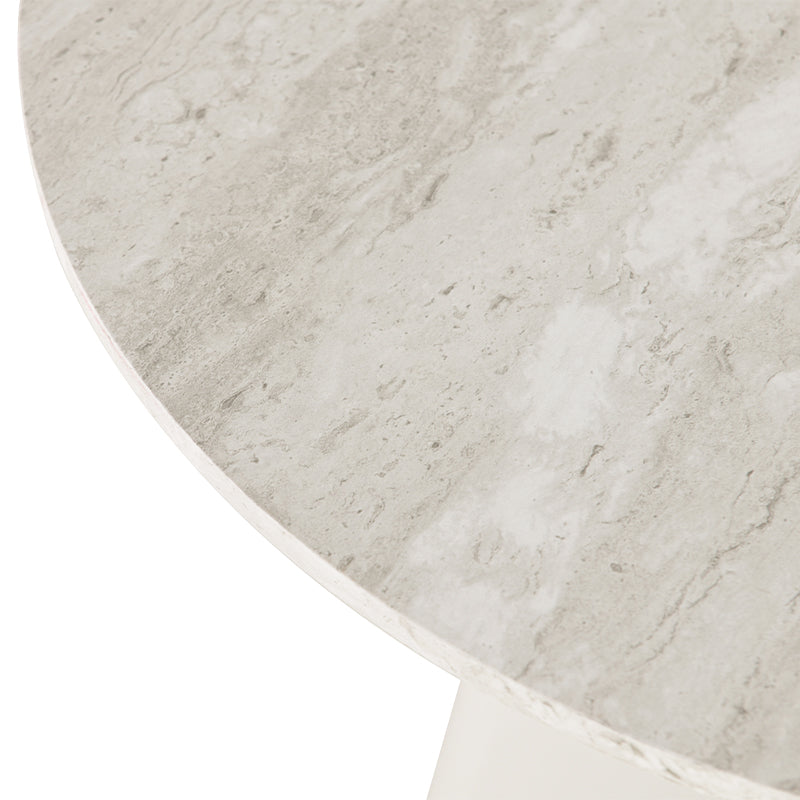 Mesa de Apoio Tottie Sleek [Travertino] [45 cm]