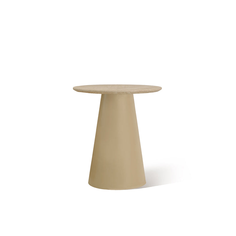 Mesa de Apoio Tottie Sleek [Travertino] [45 cm]