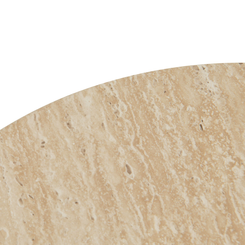 Mesa de Apoio Tottie Sleek [Travertino] [45 cm]