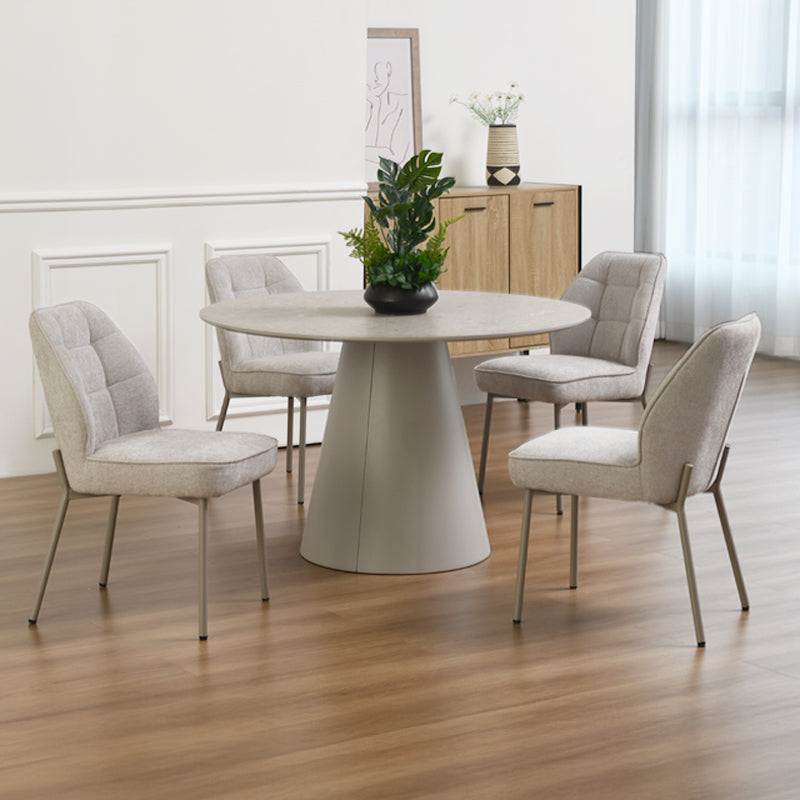 Mesa Redonda de Jantar Elowen [Cinza] [100 cm]
