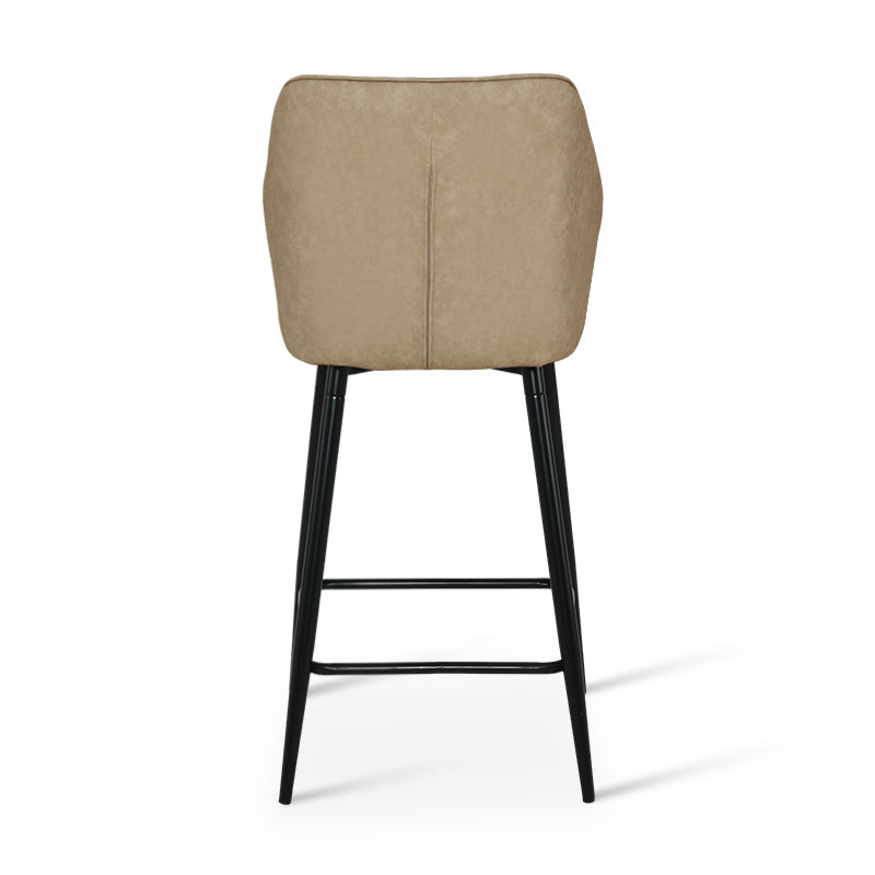 Cadeira de Bar Aleena [Conjunto de 2] [Pele Sintética] [65 cm]