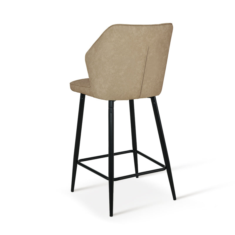 Cadeira de Bar Aleena [Conjunto de 2] [Pele Sintética] [65 cm]