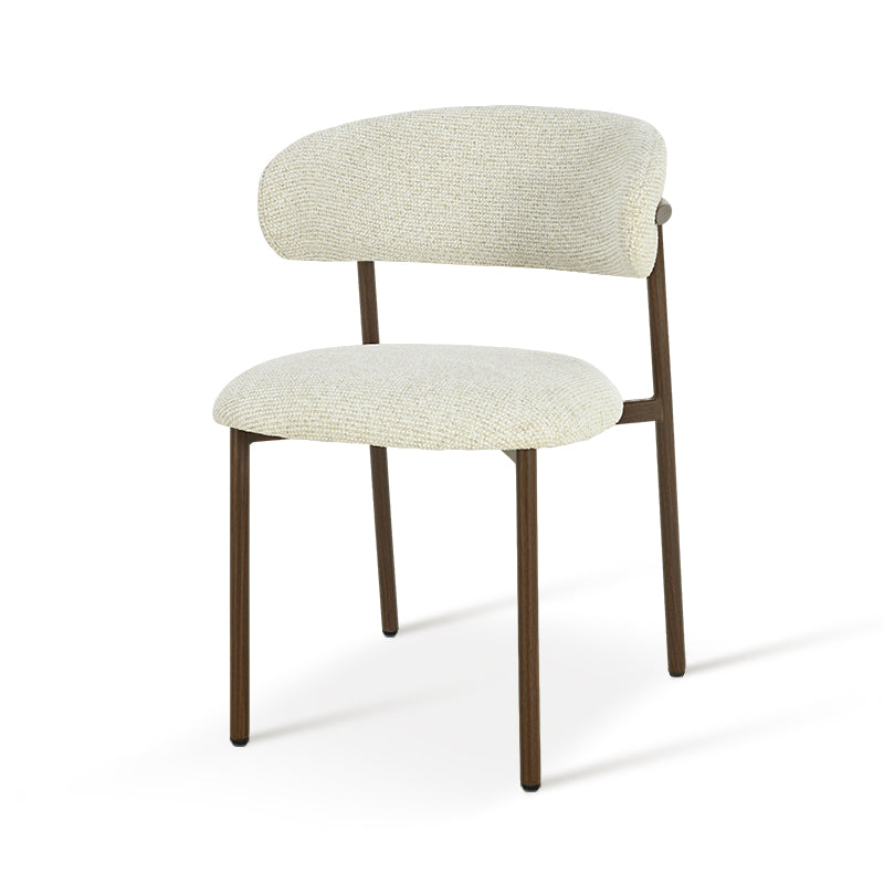 Cadeiras de jantar Zahra S [Conjunto de 2] [Tecido Linho] [⌀ 2.5 cm]