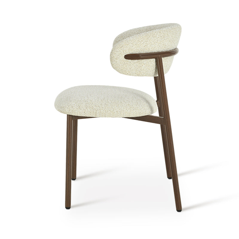 Cadeiras de jantar Zahra S [Conjunto de 2] [Tecido Linho] [⌀ 2.5 cm]