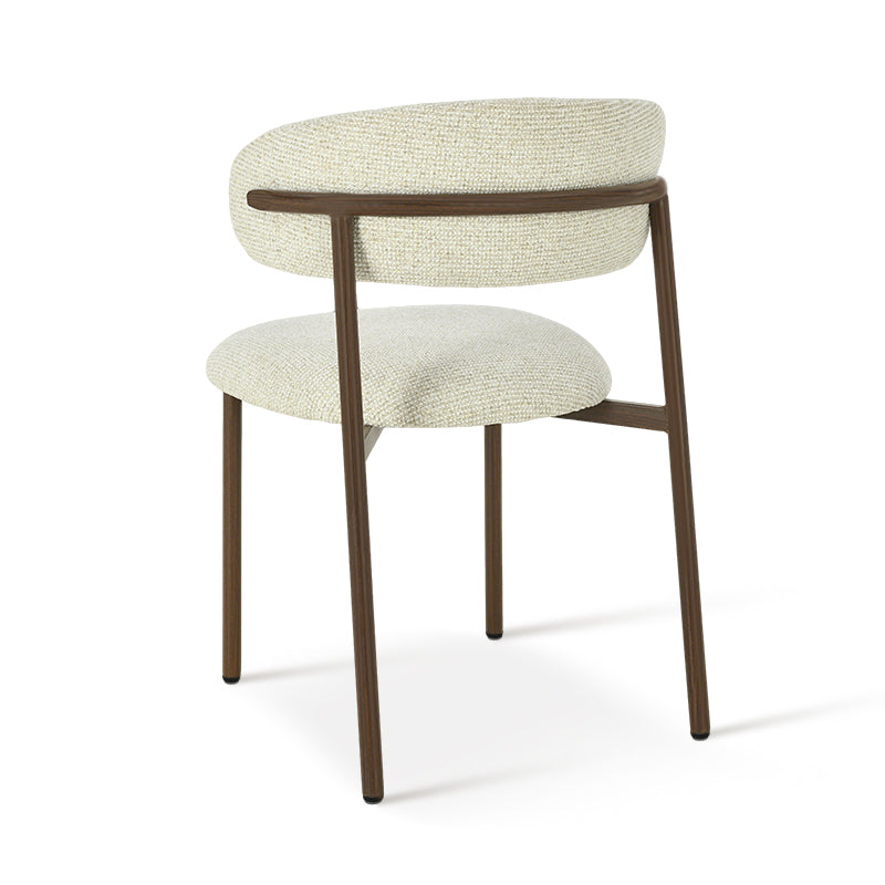 Cadeiras de jantar Zahra S [Conjunto de 2] [Tecido Linho] [⌀ 2.5 cm]