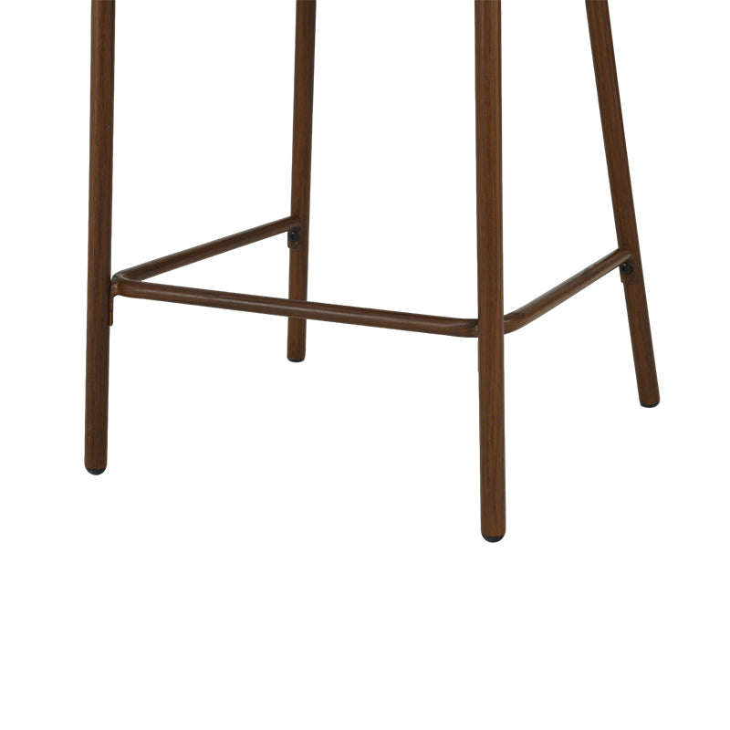 Cadeira de Bar Alta Karin [Conjunto de 2] [Tecido bouclette e linho] [65 cm]