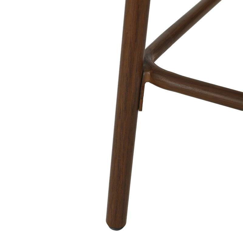 Cadeira de Bar Alta Karin [Conjunto de 2] [Tecido bouclette e linho] [65 cm]