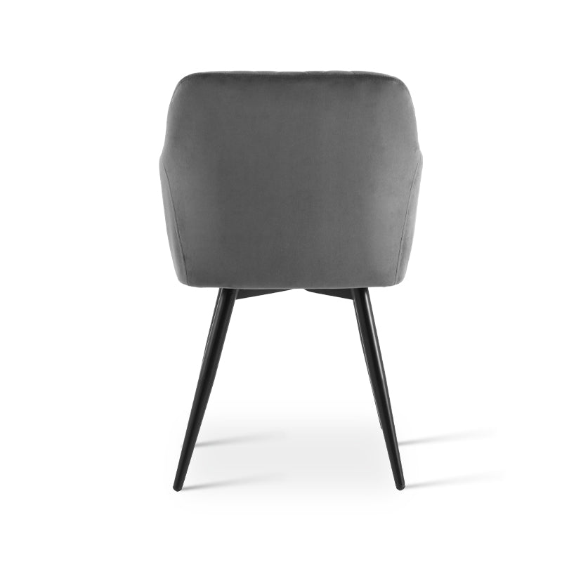 Cadeiras de jantar com braços Frazer Diamond [Conjunto de 2] [Veluda][Rotação de 360 Graus]