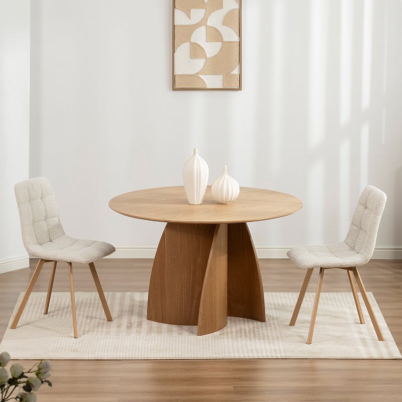 Mesa de jantar redonda Gemma [Preto] [120 cm]