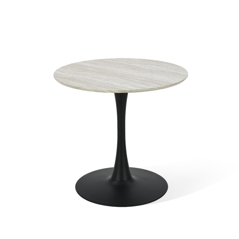 Mesa de Jantar Redonda Tiana e 4 Cadeiras de Jantar Bard [Conjunto de Jantar]