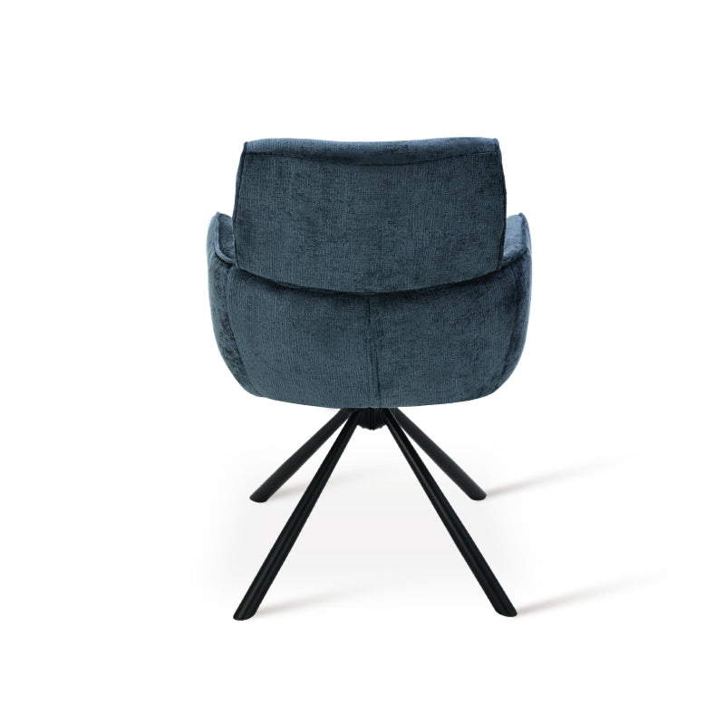 Poltrona Elara [Conjunto de 2] [Chenille] [Placa giratória de 360 graus]