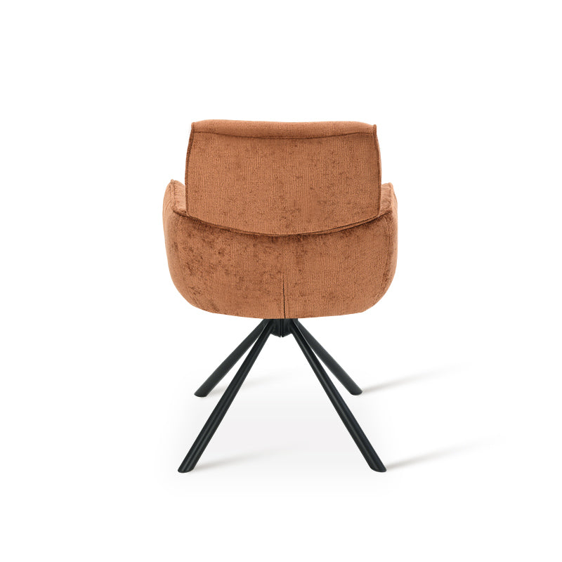 Poltrona Elara [Conjunto de 2] [Chenille] [Placa giratória de 360 graus]