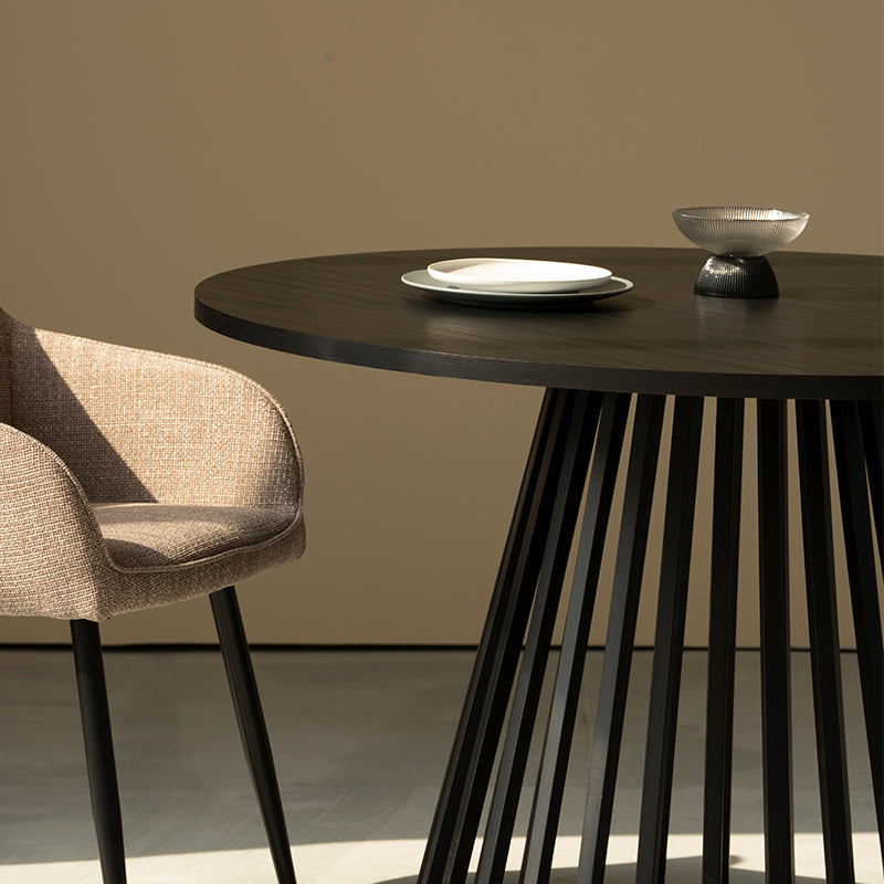 Mesa redonda de jantar Veronica [carvalho] [120 cm]
