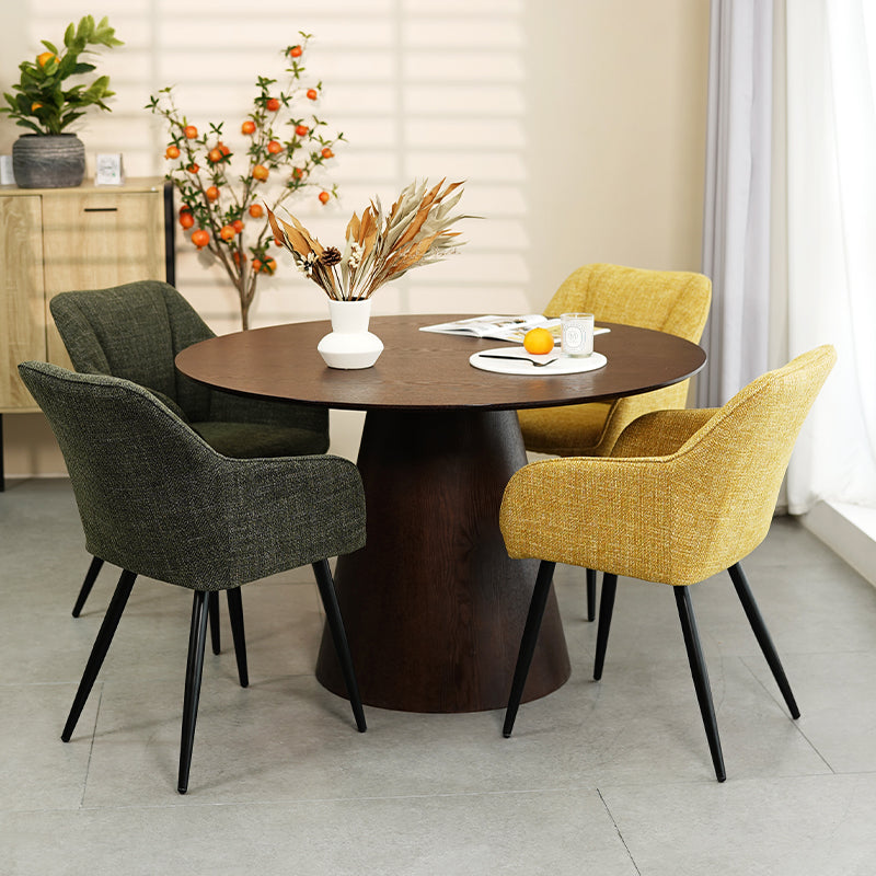 Esszimmerstuhl Sienna Garden [2er Set] [Leinen Stoff] [Gr¨¹n] Ofcasafurniture DE