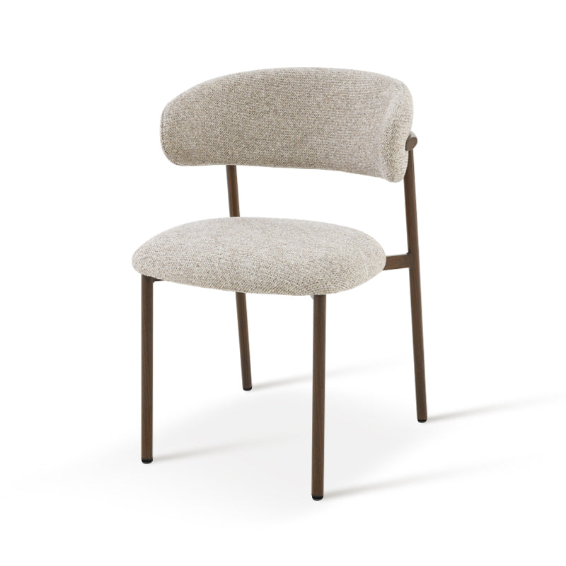 Cadeiras de jantar Zahra S [Conjunto de 2] [Tecido Linho] [⌀ 2.5 cm]