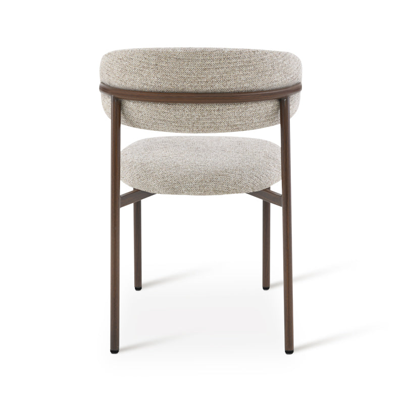 Cadeiras de jantar Zahra S [Conjunto de 2] [Tecido Linho] [⌀ 2.5 cm]