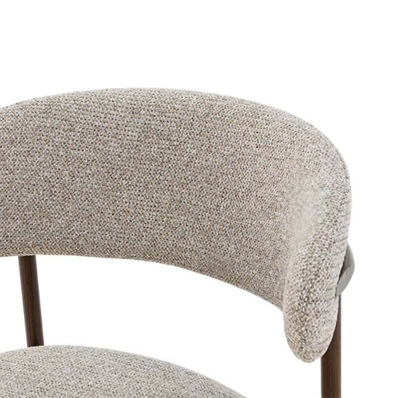 Cadeiras de jantar Zahra S [Conjunto de 2] [Tecido Linho] [⌀ 2.5 cm]