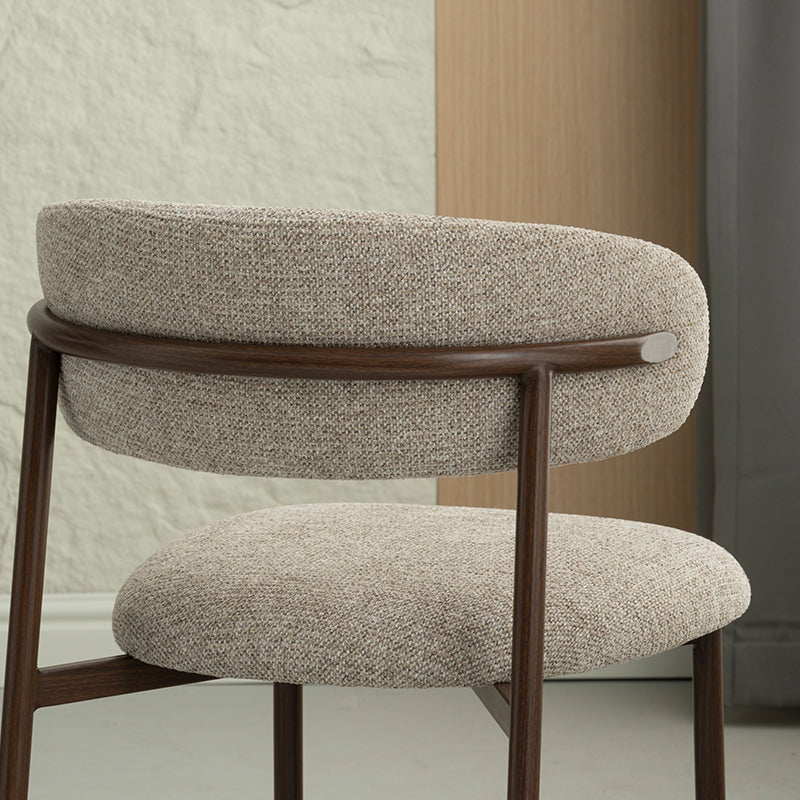 Cadeiras de jantar Zahra S [Conjunto de 2] [Tecido Linho] [⌀ 2.5 cm]