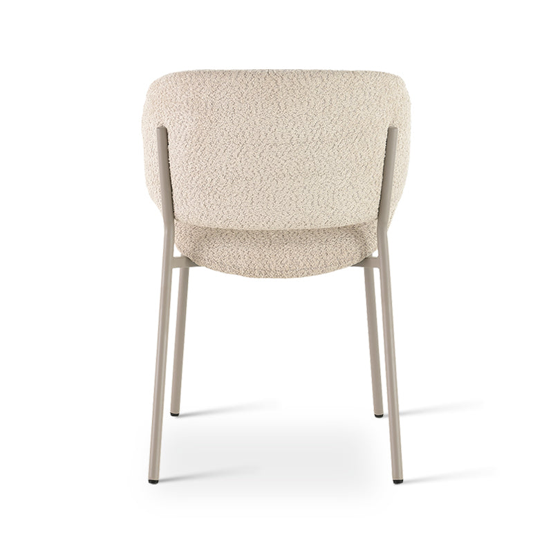 Cadeiras de jantar Hadley [conjunto de 2] [bege] [tecido Bouclette]