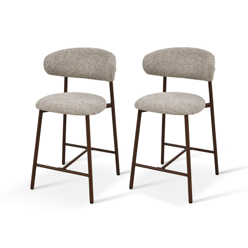 Banqueta de Bar Zahra S [Conjunto de 2] [Tecido de linho] [65 cm]