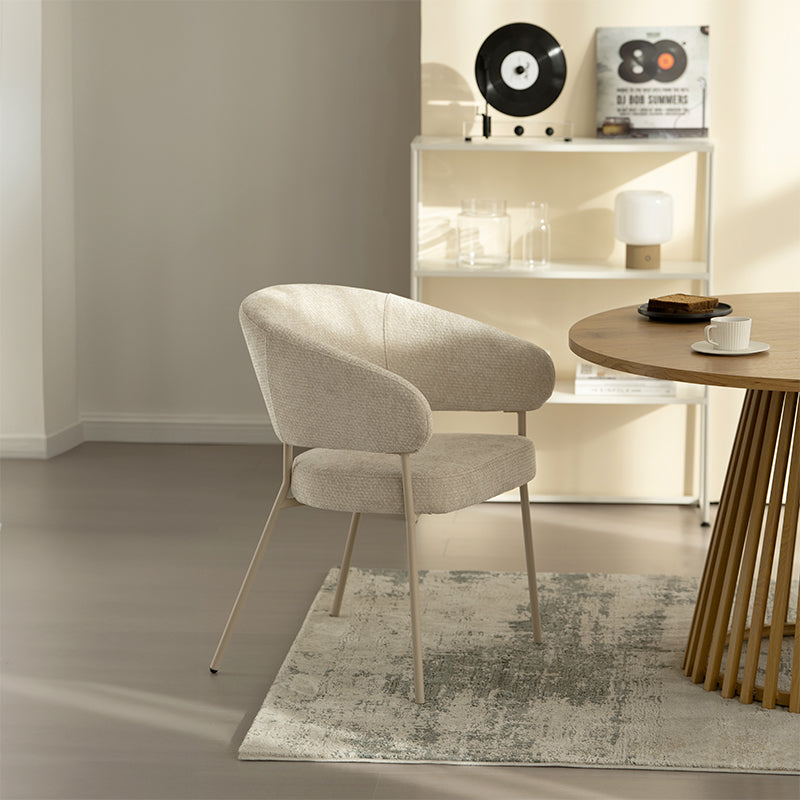 Cadeiras de jantar com braços Eloise [Conjunto de 2] [Veludo]