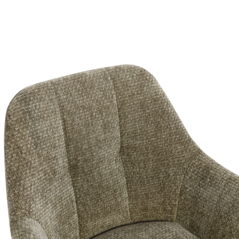 Cadeira de jantar giratória 360° Brigid [Conjunto de 2] [Chenille]