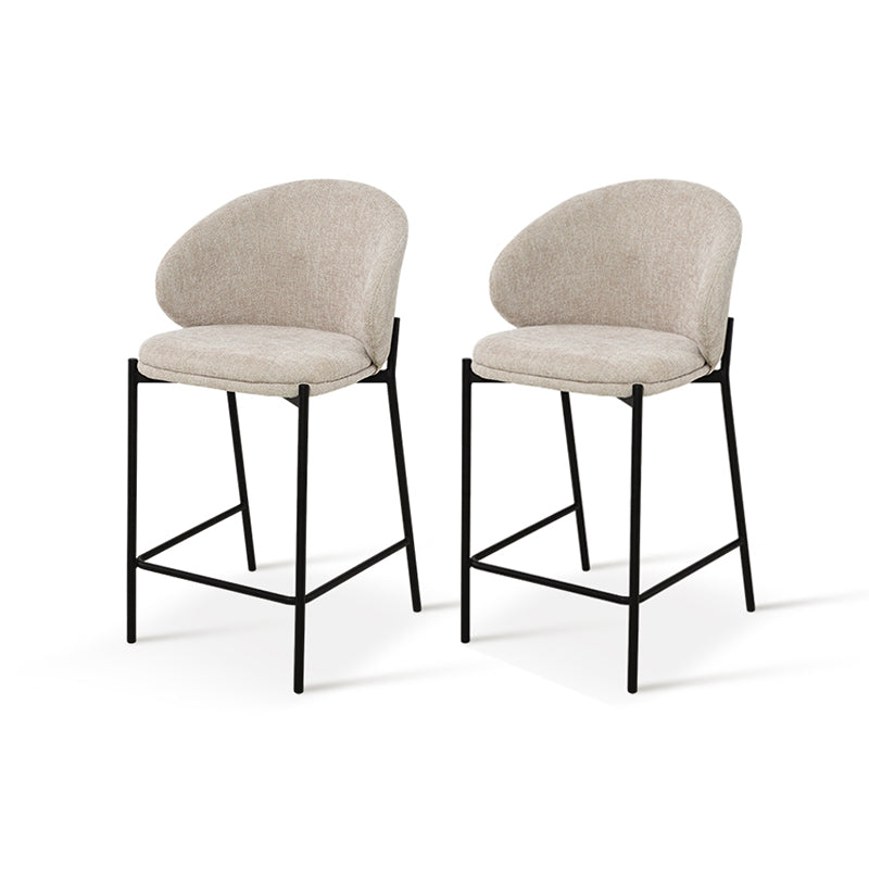 Taburetes de barra Bard [Jogo de 1] [Tecido de linho] [65 cm]