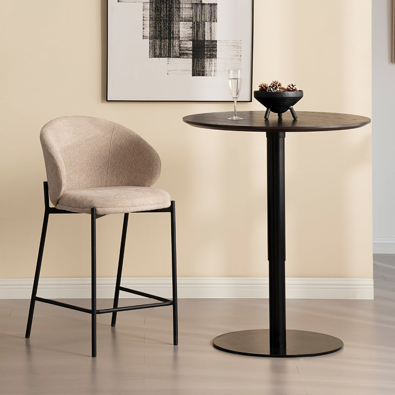 Taburetes de barra Bard [Jogo de 1] [Tecido de linho] [65 cm]