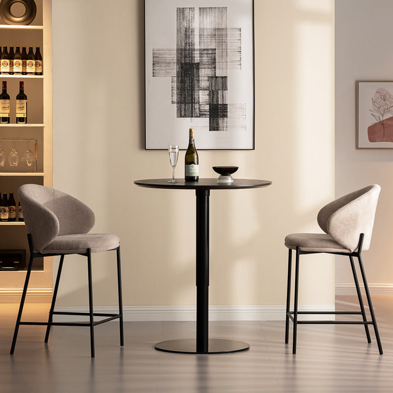 Taburetes de barra Bard [Jogo de 1] [Tecido de linho] [65 cm]