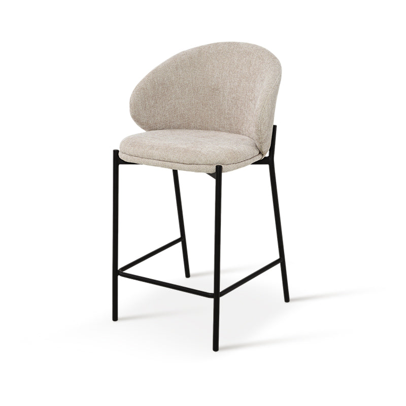 Taburetes de barra Bard [Jogo de 1] [Tecido de linho] [65 cm]