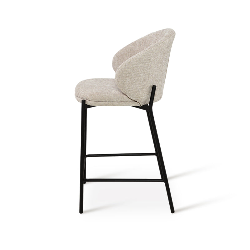 Taburetes de barra Bard [Jogo de 1] [Tecido de linho] [65 cm]