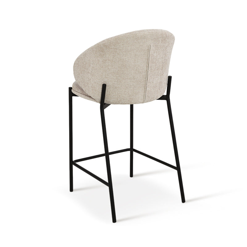 Taburetes de barra Bard [Jogo de 1] [Tecido de linho] [65 cm]