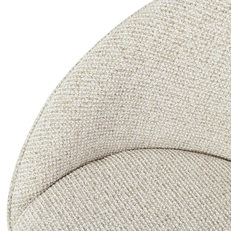 Cadeira Giratória 360° para Sala de Jantar Paislee [Conjunto de 2] [Tecido de Linho]