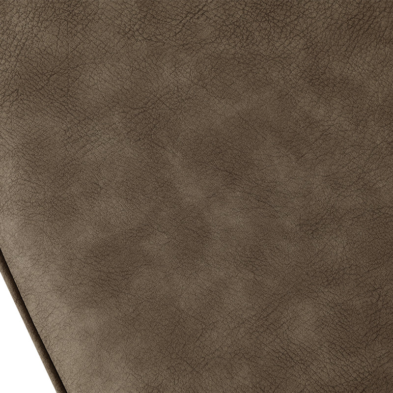 Cadeiras de jantar Aleena [Conjunto de 2] [Couro Pu] [Marrom] [Creme]