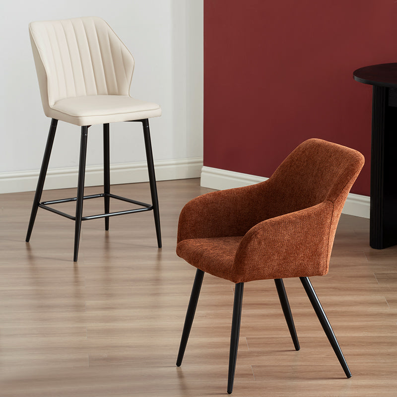 Cadeira com Apoio de Braço Frazer [Conjunto de 2] [Tecido Linho]