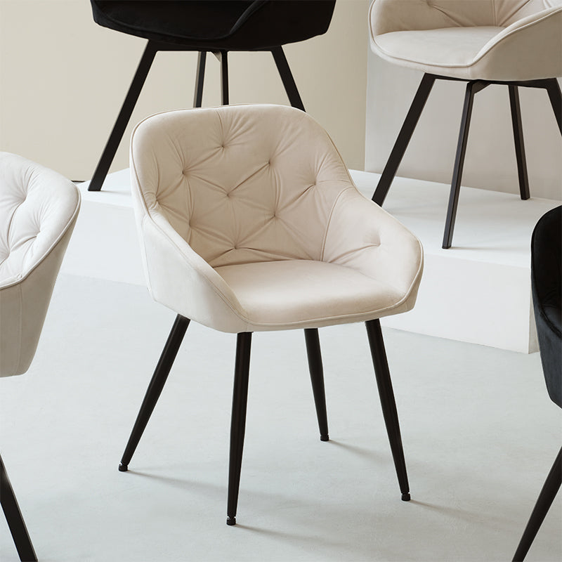 Cadeiras de jantar com braços Keaton [Conjunto de 2] [veluda]