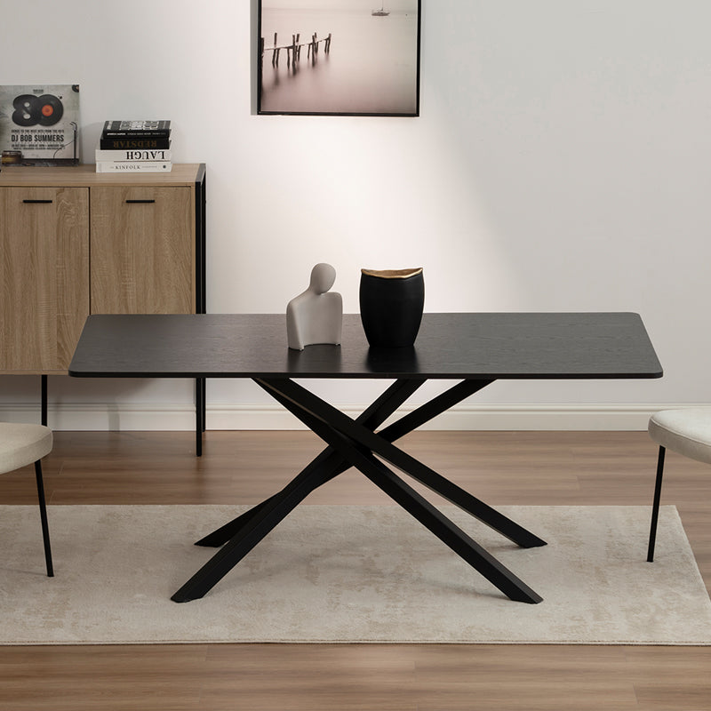 Mesa de Jantar Retangular Thalia [Madeira Preta] [180 cm]