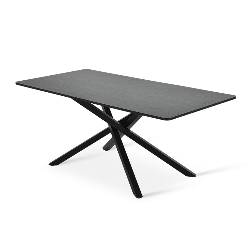 Mesa de Jantar Retangular Thalia [Madeira Preta] [180 cm]