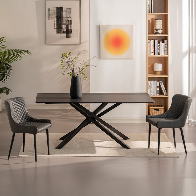 Mesa de Jantar Retangular Thalia [Madeira Preta] [180 cm]