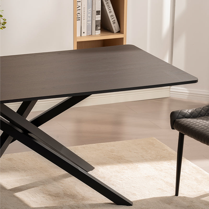 Mesa de Jantar Retangular Thalia [Madeira Preta] [180 cm]