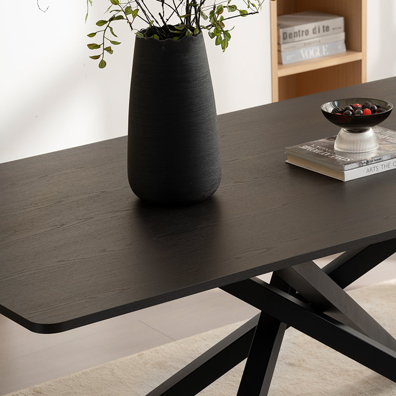 Mesa de Jantar Retangular Thalia [Madeira Preta] [180 cm]